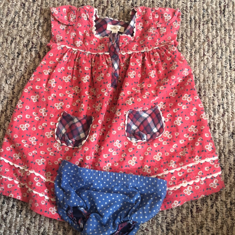 Matilda Jane dress and bloomers